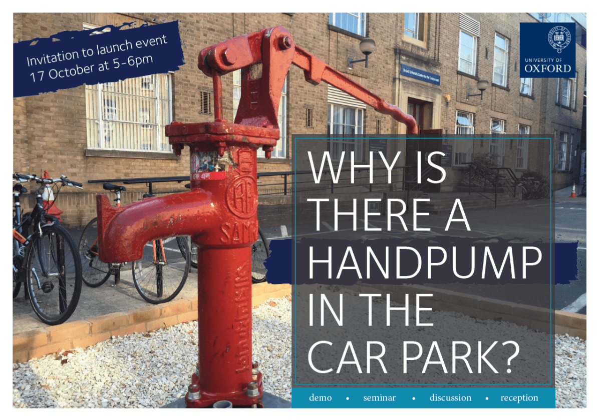 Why is there a handpump in the car&nbsp;park?