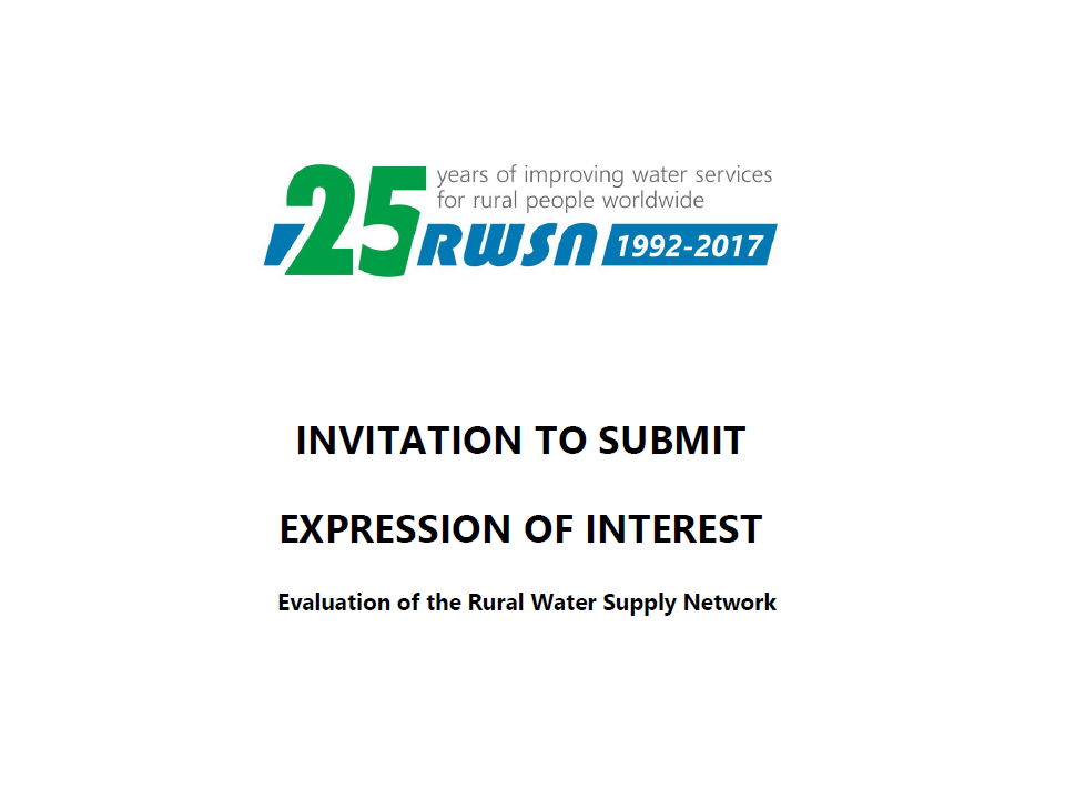 OPEN CALL: Evaluation of RWSN – Call for proposals (ENGLISH ONLY)