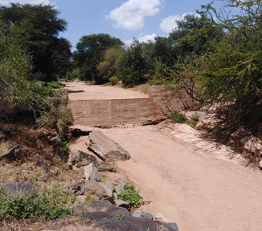 Sand dam’s contribution to year-round water supply