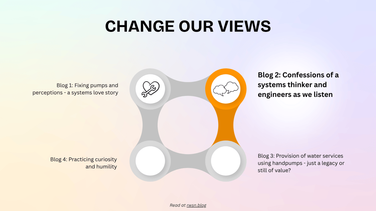 Change our views – Blog 2: Confessions of a systems thinker and engineers as we&nbsp;listen